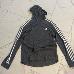 Hooded adidas long sleeve shirt